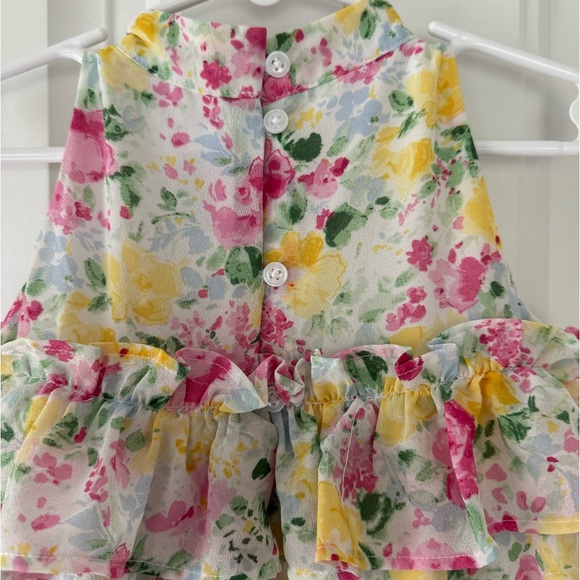 Janie and Jack floral ruffle dress size 3T - Picture 4 of 4